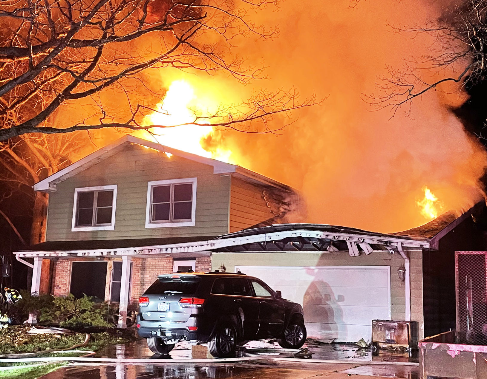 House fire at 7312 Townline Road, town of Waterford